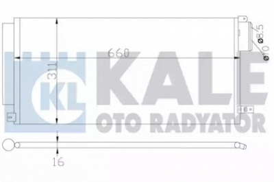 KALE OTO RADYATOR 389100 -  Конденсатор, кондиционер